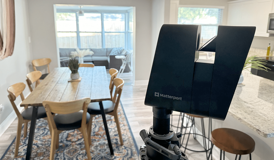 Matterport Pro 3 Camera The Matterport Pro 3 Camera is used to make 3D scans,